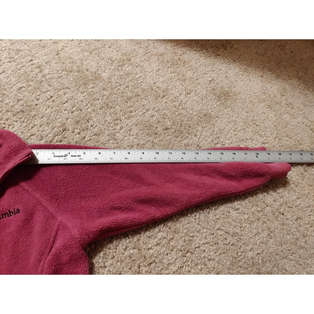 Columbia Girls Benton Springs Full Zip Fleece Jacket Pink WG6187 Youth 7/8